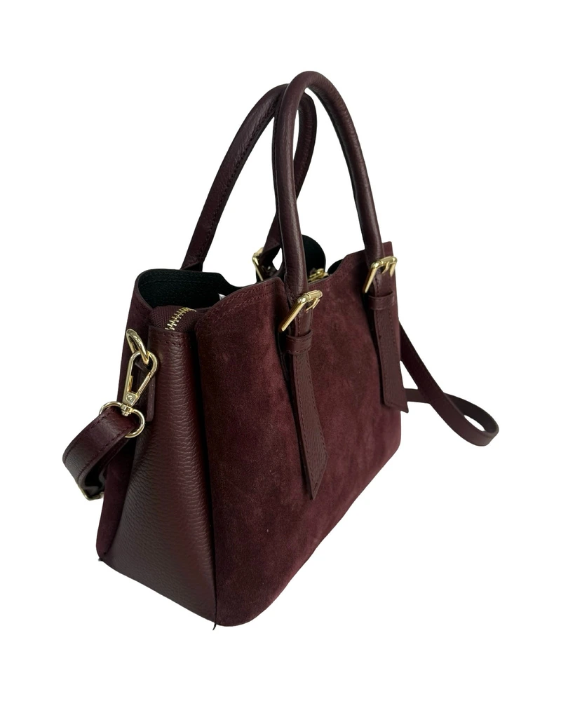 Suede Buckle Handbag — product detail 2