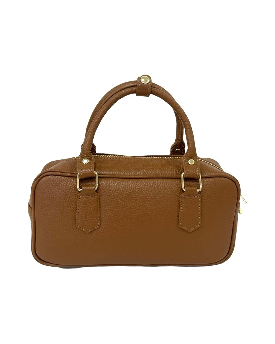 Leather Zip Bowler — product detail 1
