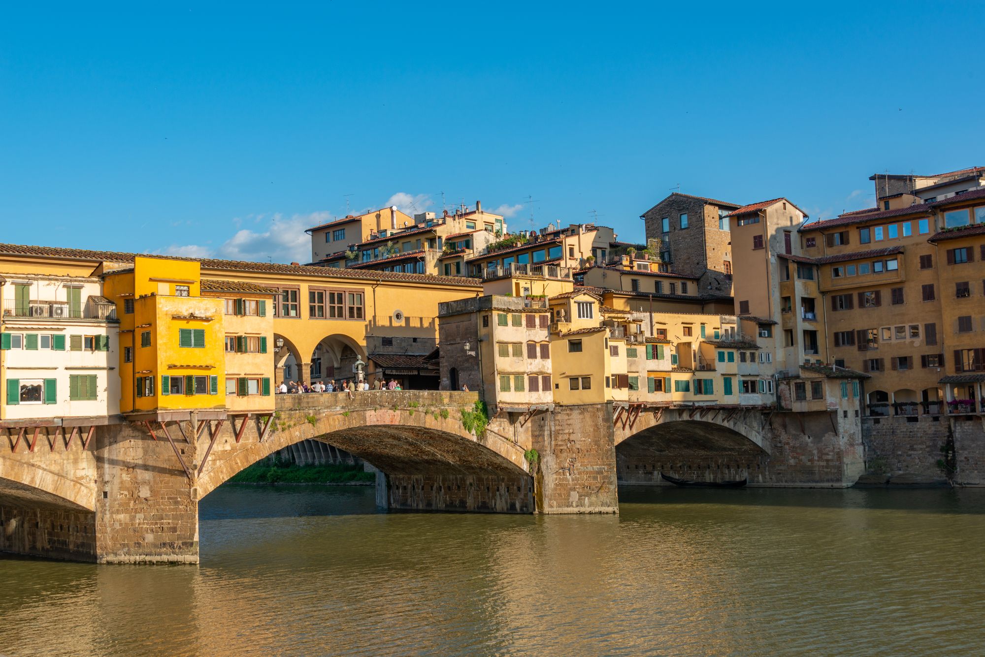 Ponte Vecchio over the Arno in Florence, Italy